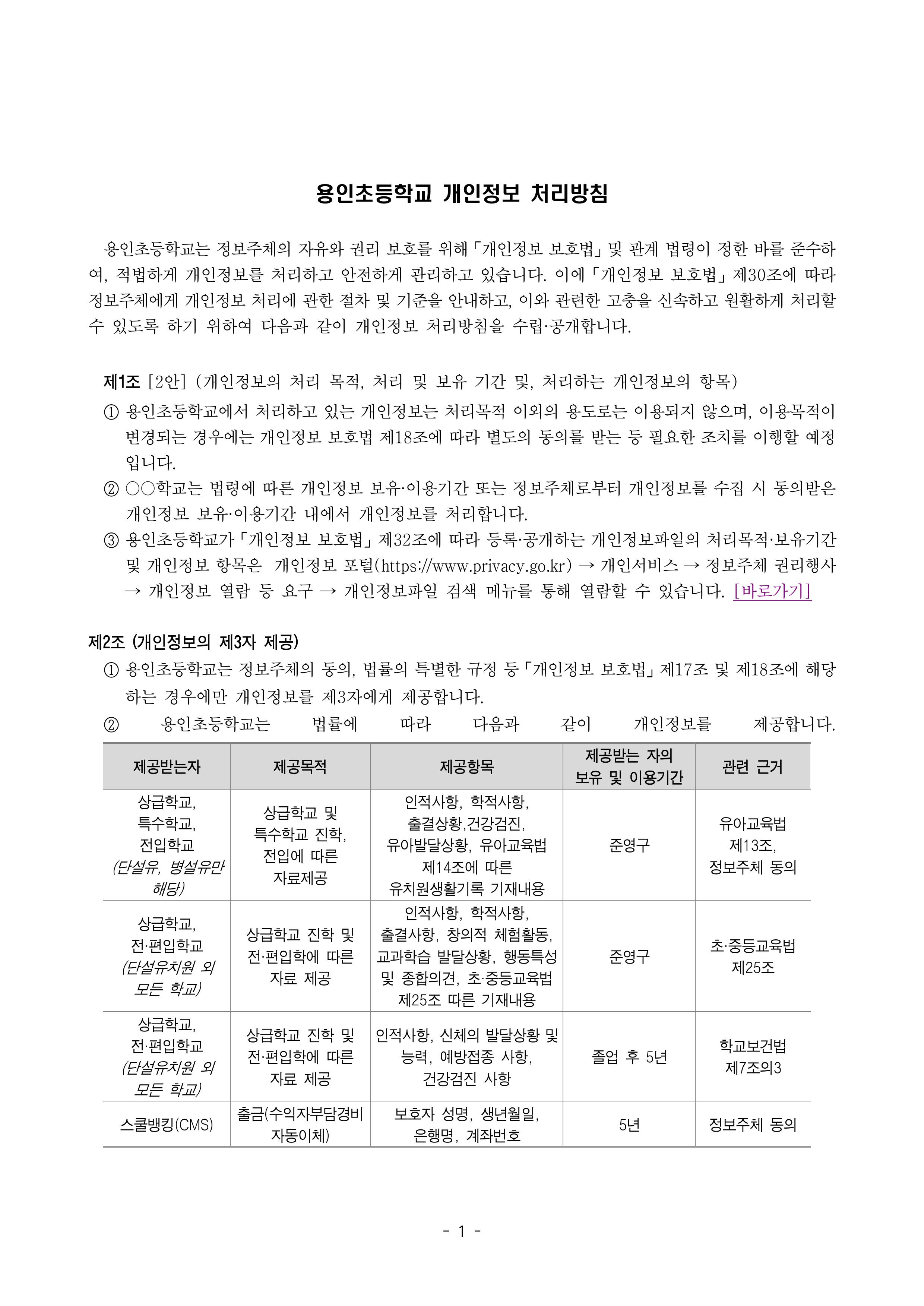 개인정보 처리방침 변경안(2024)-이미지-0